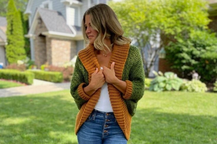 Image for Get Cozy in Autumn with the Hayride Shrug  Free Crochet Pattern