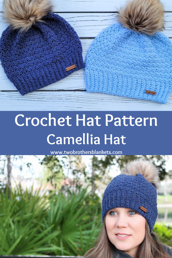 Crochet Hat Pattern - Camellia Hat- Two Brothers Blankets