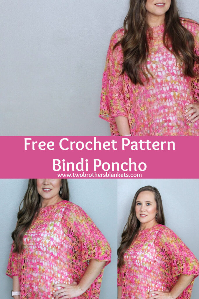 Free Crochet Pattern- Bindi Poncho- Two Brothers Blankets
