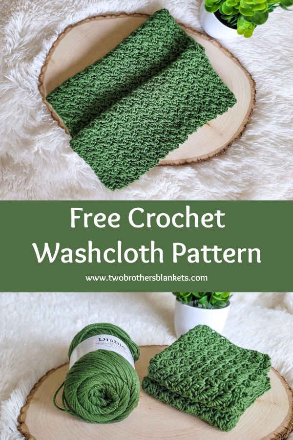 Free Crochet Washcloth Pattern - Two Brothers Blankets