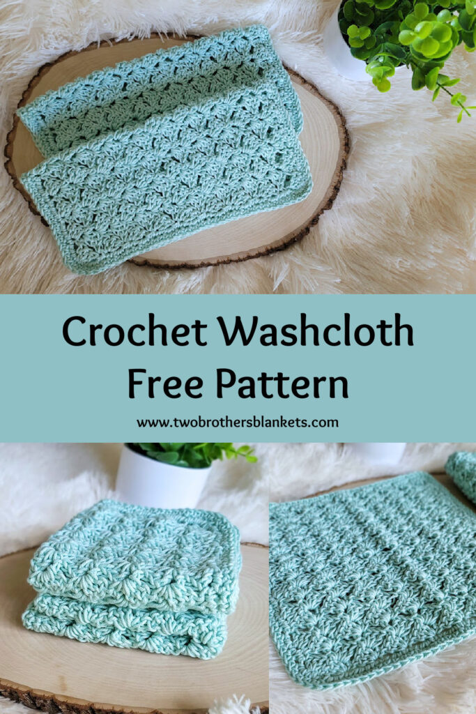 Crochet Washcloth Free Pattern - Two Brothers Blankets