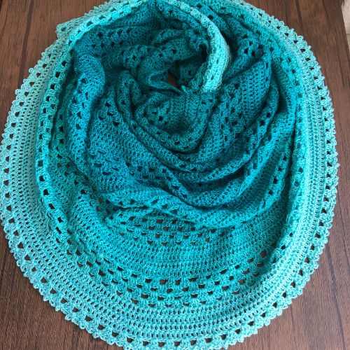 Image for How to make a semi circle shawl - Granny Merge Semi