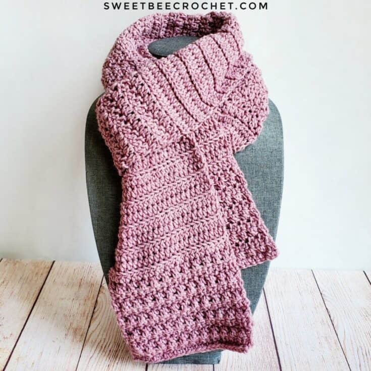 Image for Free Crochet Pattern – Loops and Ridges Scarf