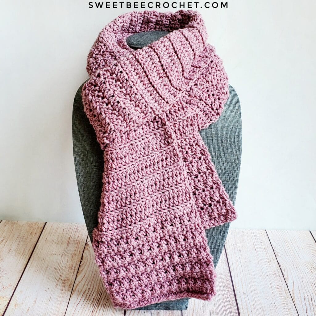 Image for Free Crochet Pattern – Loops and Ridges Scarf