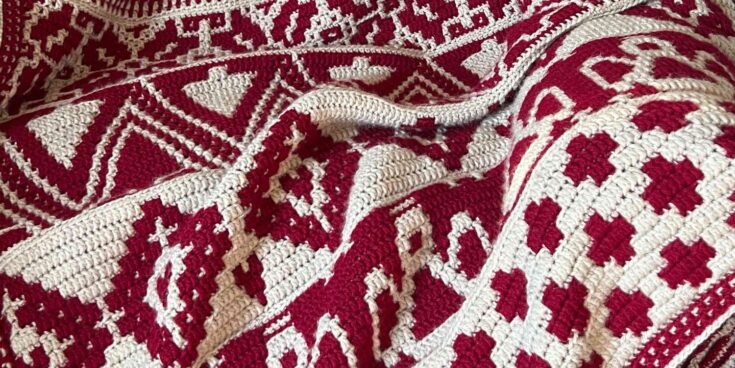 Image for FREE CAL - Mosaic Nordic Winter Afghan