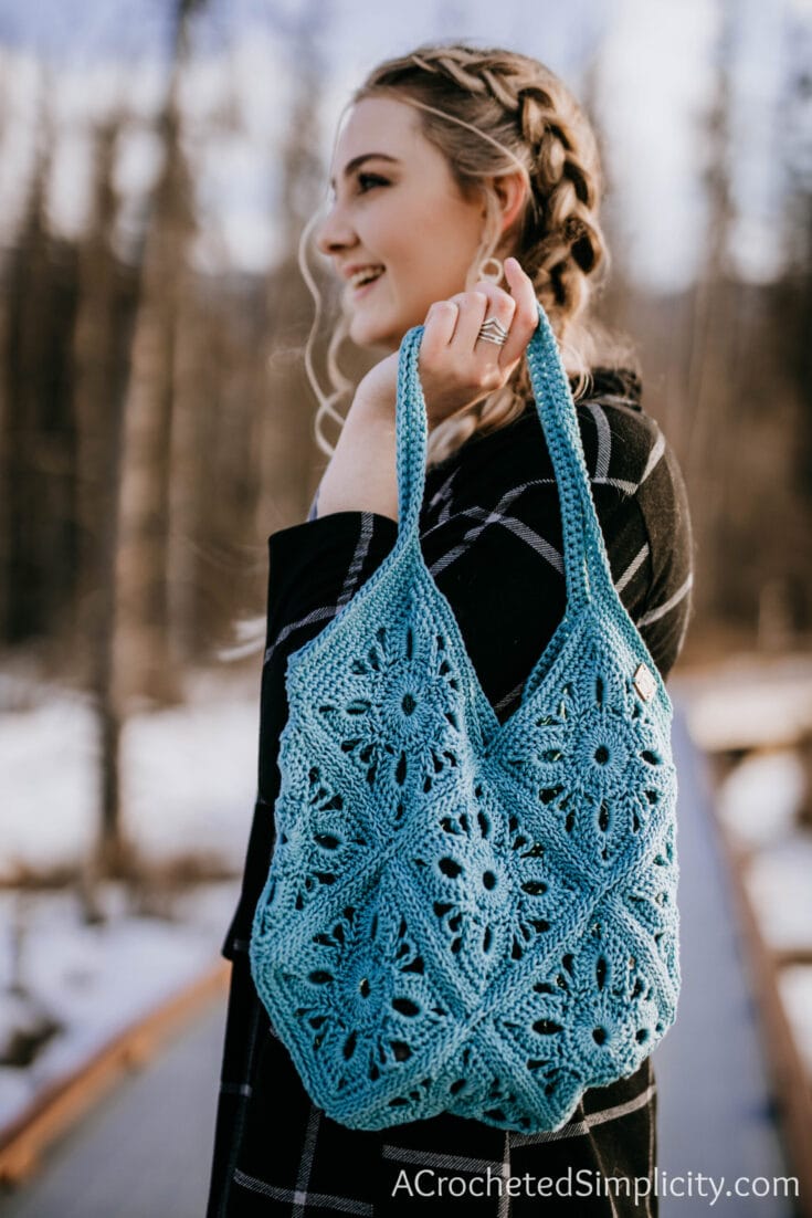 Image for Motif Market Tote - Free Crochet Bag Pattern