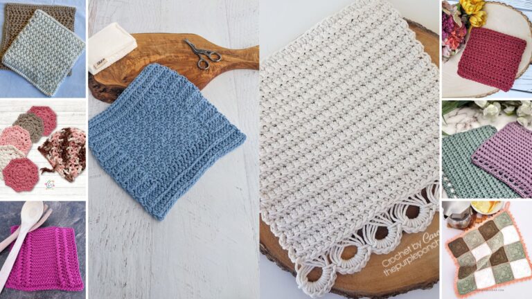 31 Crochet Washcloth Patterns – Blog Hop & Bundle