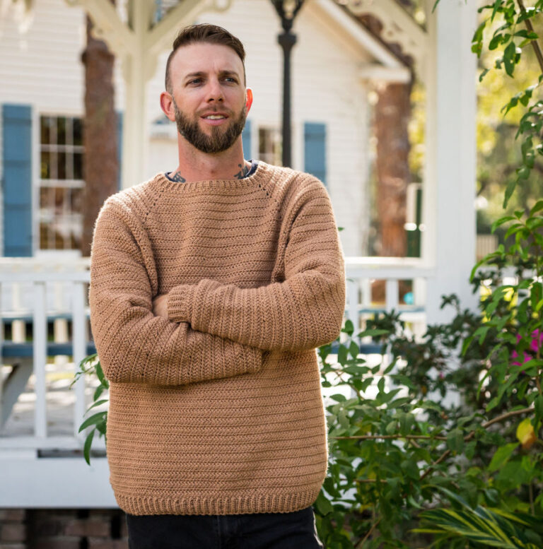Crochet Raglan Sweater Pattern- Reed- Crochet Makes for Men