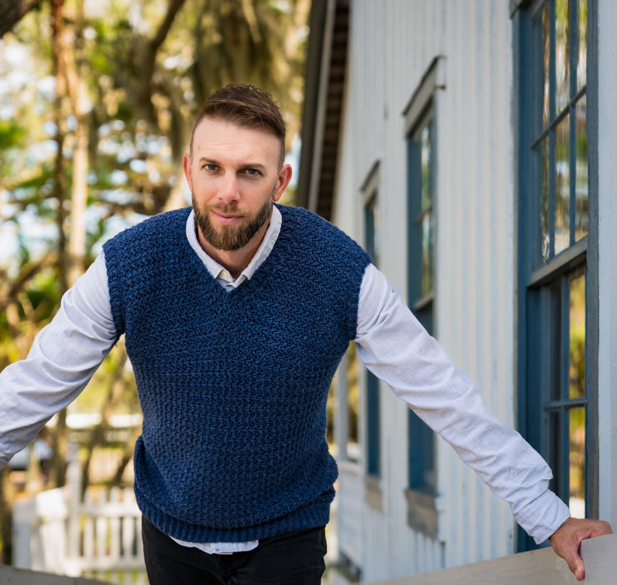 Men's Crochet Sweater Vest