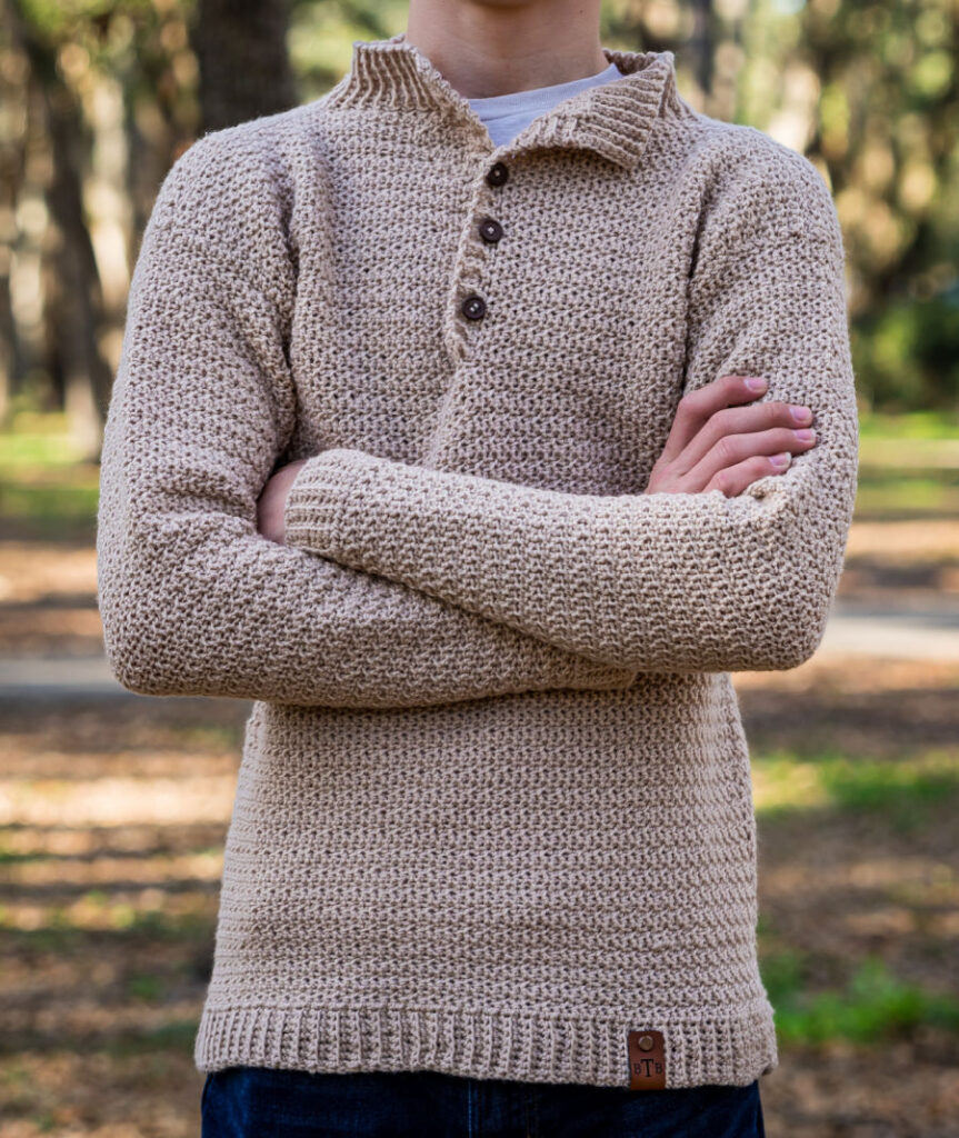 Men's Crochet Sweater