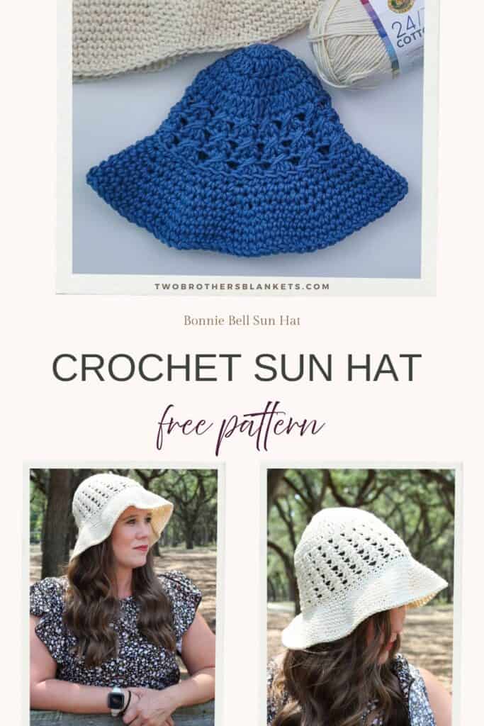 Bonnie Bell Sun Hat - Crochet Sun Hat Free Pattern - Pin it on Pinterest