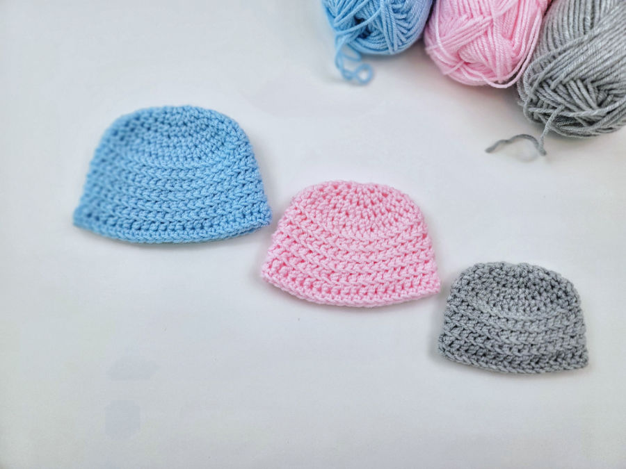 Teeny Little Preemie Beanie crochet hat