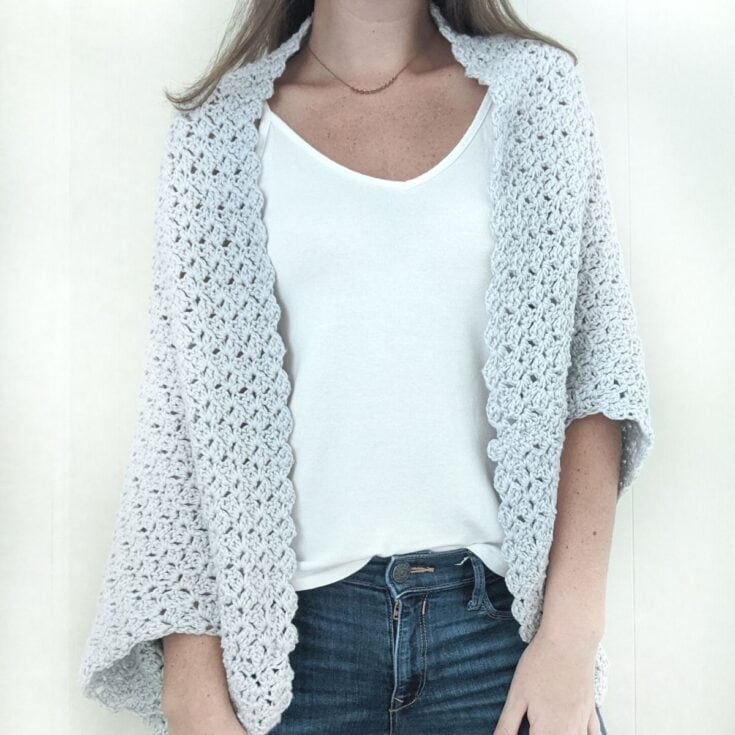 Image for Crochet Blanket Shrug – Free Pattern