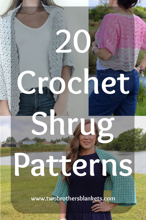 20 Crochet Shrug Patterns - Two Brothers Blankets