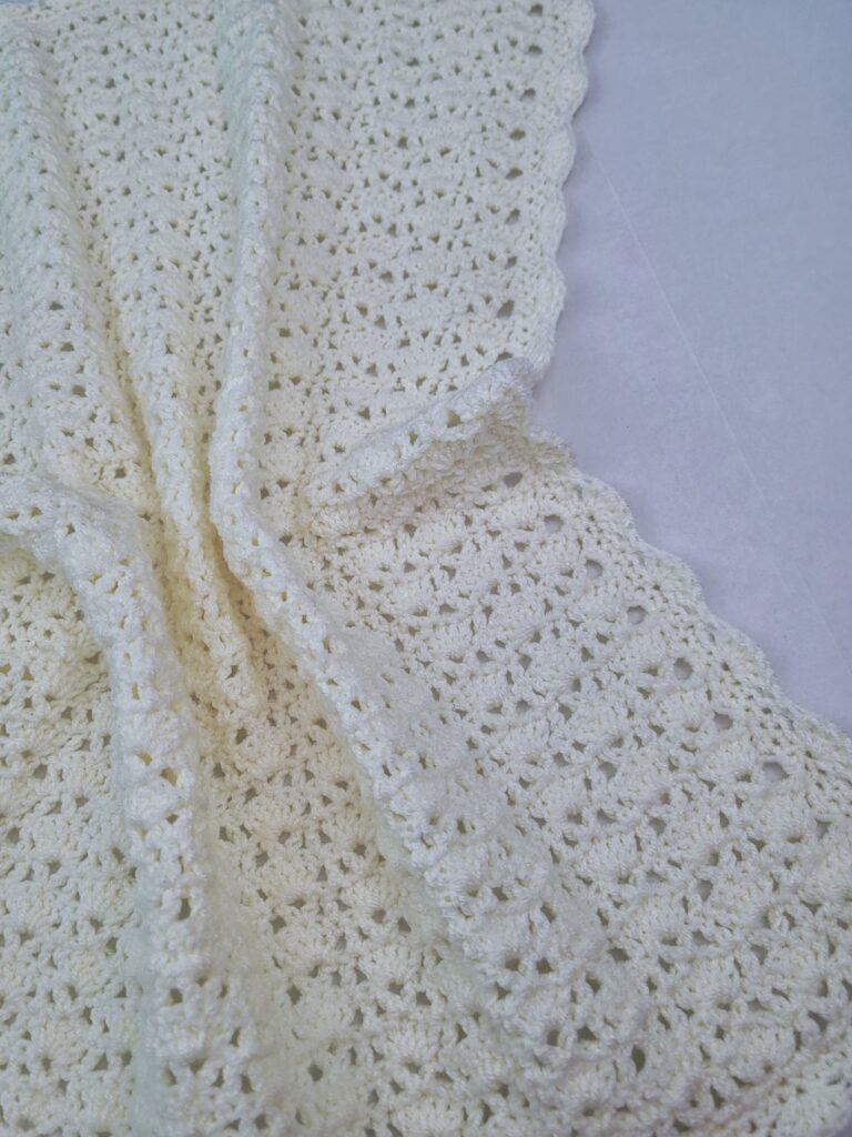 Vintage Style Crochet Baby Blanket