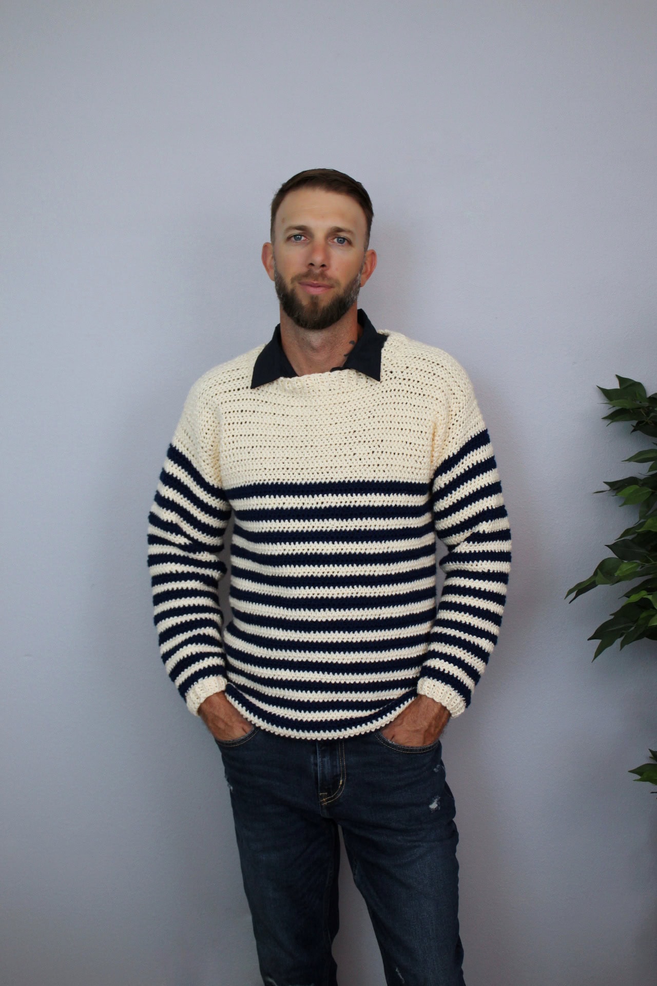 18+ Men'S Crochet Sweater Crochet Raglan Sweater Pattern- Reed- Crochet Makes for Men
