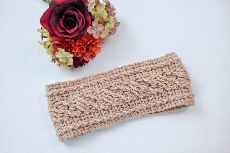 Image for Crochet Cabled Earwarmer Pattern - Miriam Earwarmer
