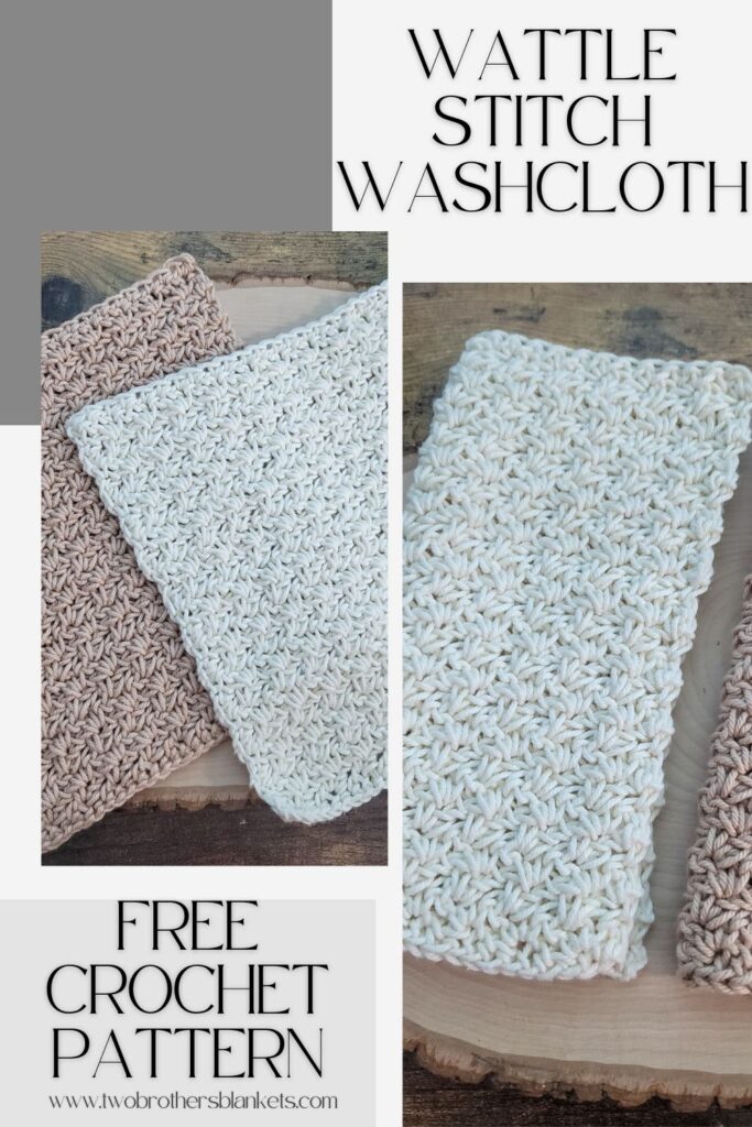 Wattle Stitch Crochet Washcloth Free Crochet Pattern