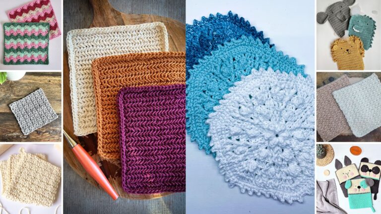 Winter Washcloth Series: 31 Crochet Washcloth Patterns