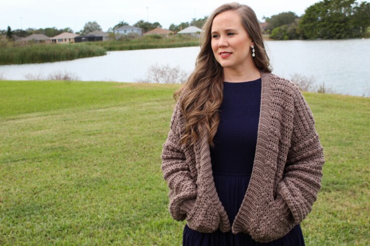 Image for Cottagecore Inspired Crochet Cardigan Pattern - Pippa