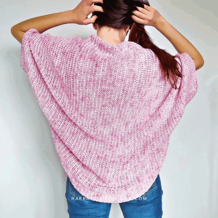 Image for Tunisian Crochet Cocoon Shrug FREE pattern,  The Tunisian Cocoon Shrug