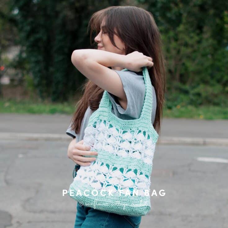 Image for FREE Crochet Market Bag pattern, The 2 in 1 Beach / Market Bag