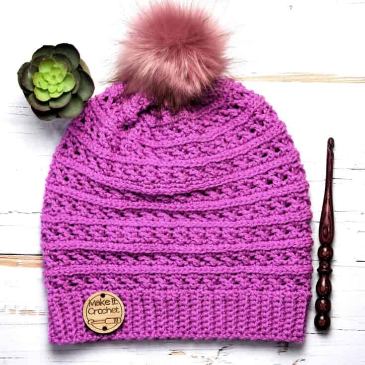 Image for FREE Lightweight Crochet Beanie Pattern, The Sweet Pea Beanie