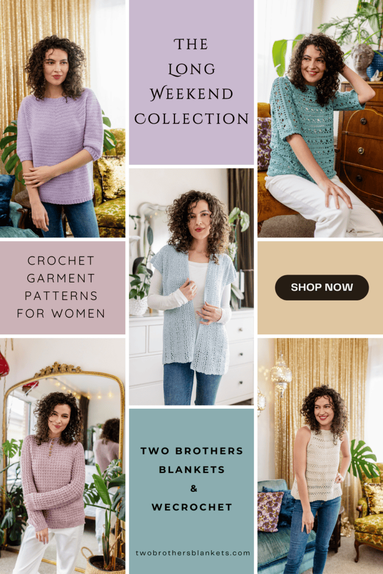 Women's Crochet Garment Pattern Collection: Long Weekend - Two Brothers ...