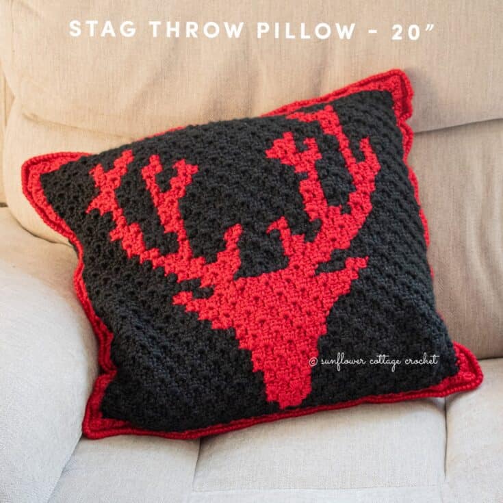 Image for The Stag Throw Pillow