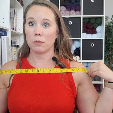 How to Measure for Crochet Garments - Shoulder