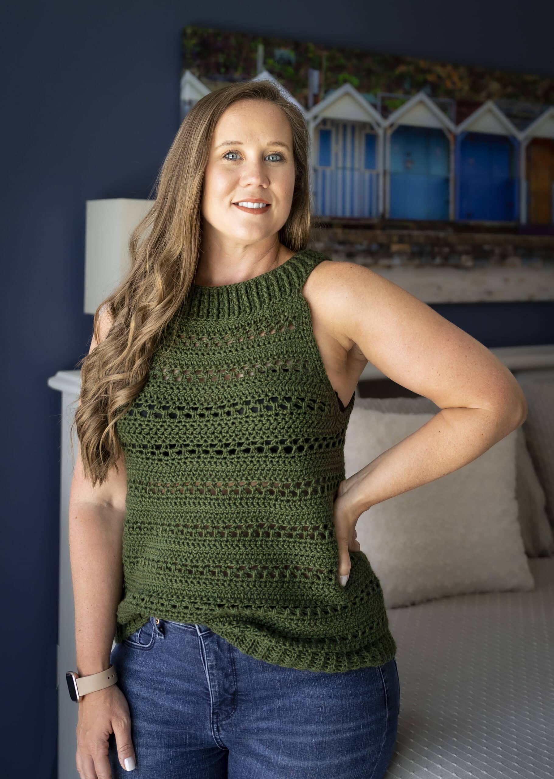 Crochet Button Down Top