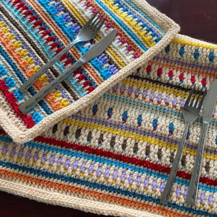 crochet placemat pattern