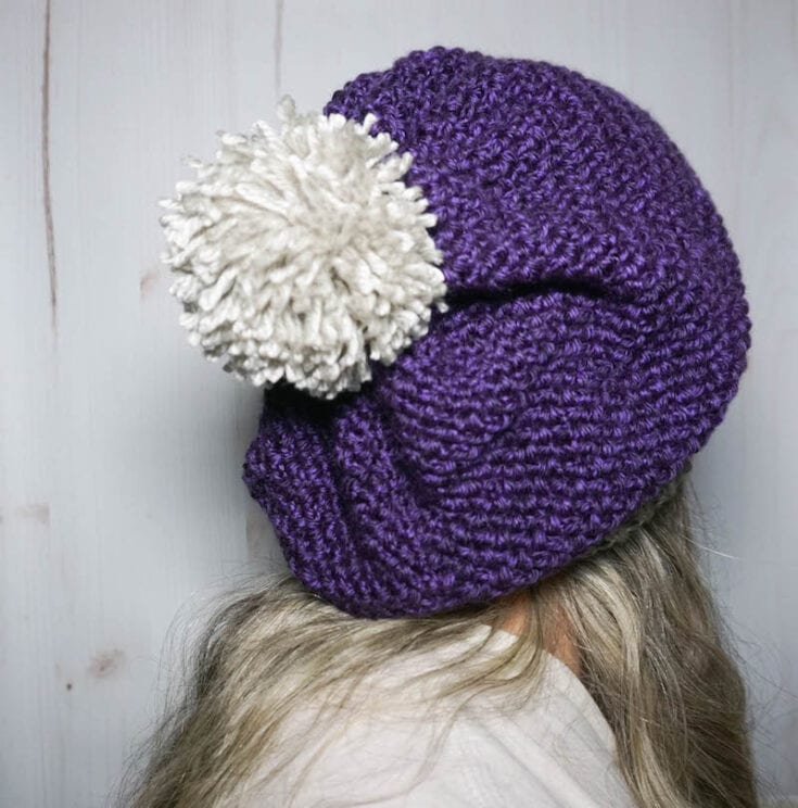 slouchy crochet hat pattern