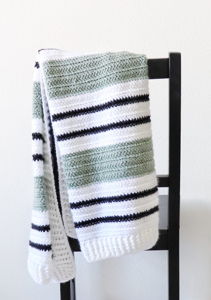 easy one crochet stitch crochet blanket pattern