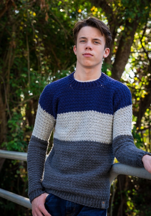 Men's sweater pattern crochet