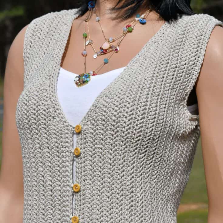 Image for The Belle Button Front Vest