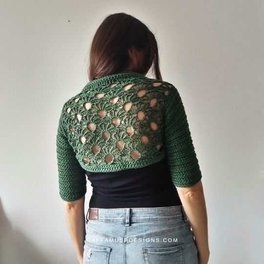 lacy crochet polero pattern free