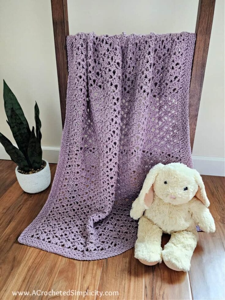 lacy crochet pattern baby blanket pattern free