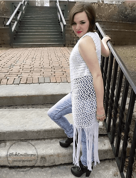 simple crochet lace vest pattern