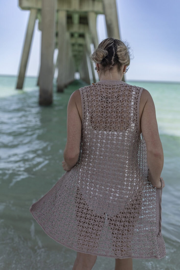 crochet lace cover up cardigan pattern