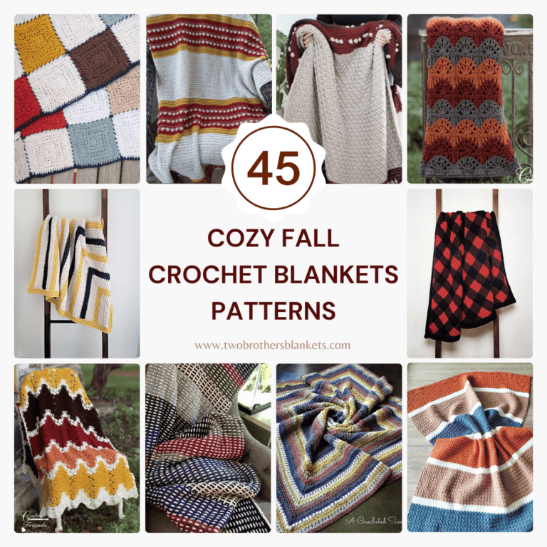 45 Cozy Fall Crochet Blankets Patterns free patterns and premium patterns