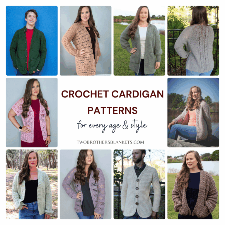 Crochet Cardigan Patterns for Every Age & Style