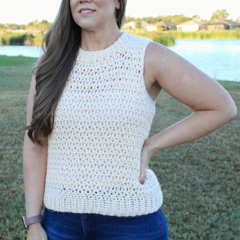Women’s Chunky Crochet Sweater Vest – The Macy Vest