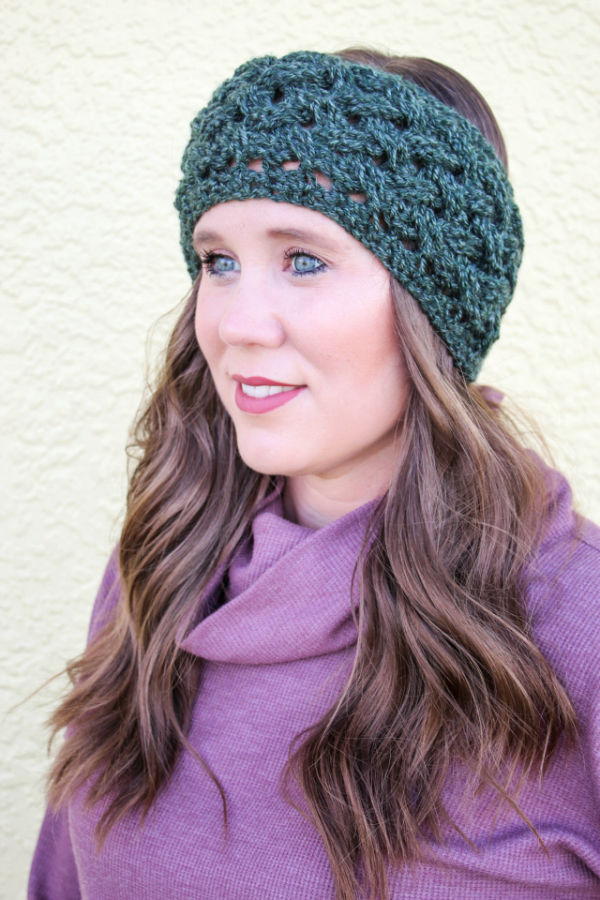 Crochet Celtic Weave Earwarmer – Free Pattern
