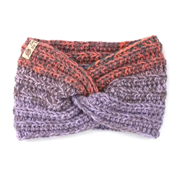 Twisted Crochet Headband Free Pattern (5 sizes)