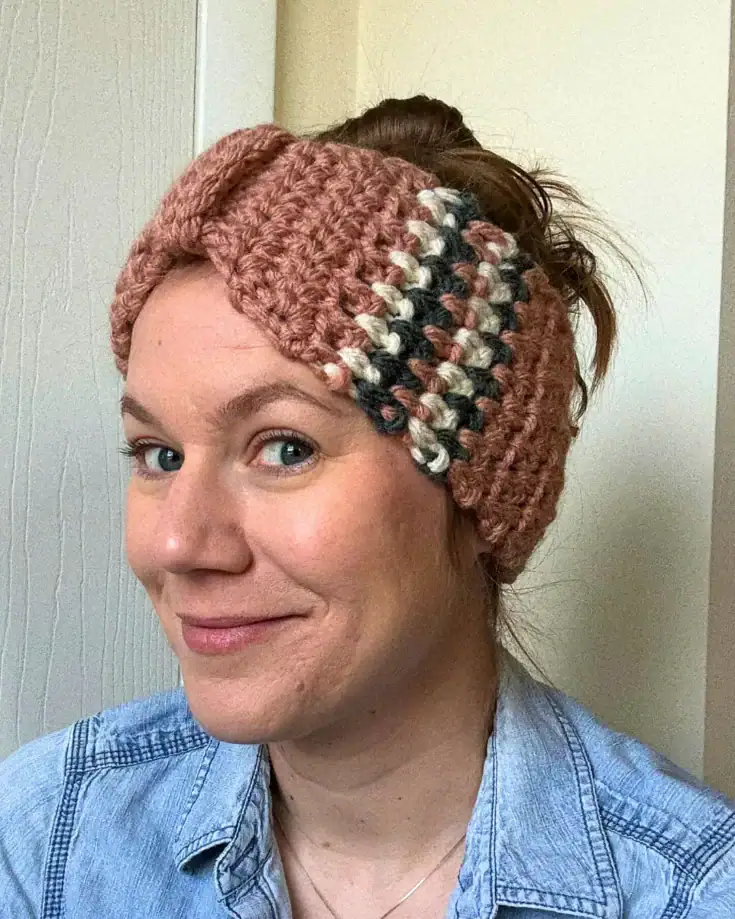 Image for Easy Crochet Linen Stitch Headband Pattern