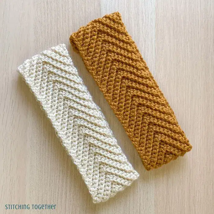 Gray Skies Crochet Chevron Headband free