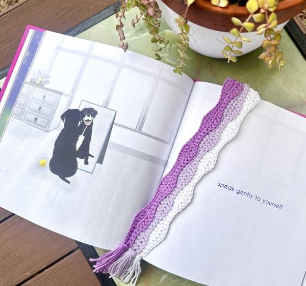 Image for Ripples Crochet Bookmark – Free Pattern