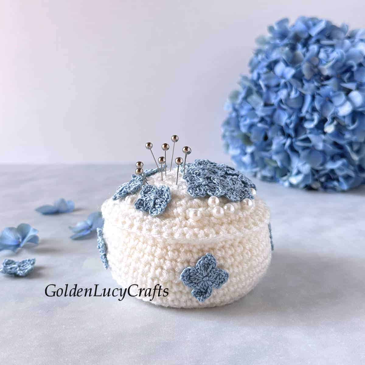Image for Crochet Hydrangea Pincushion