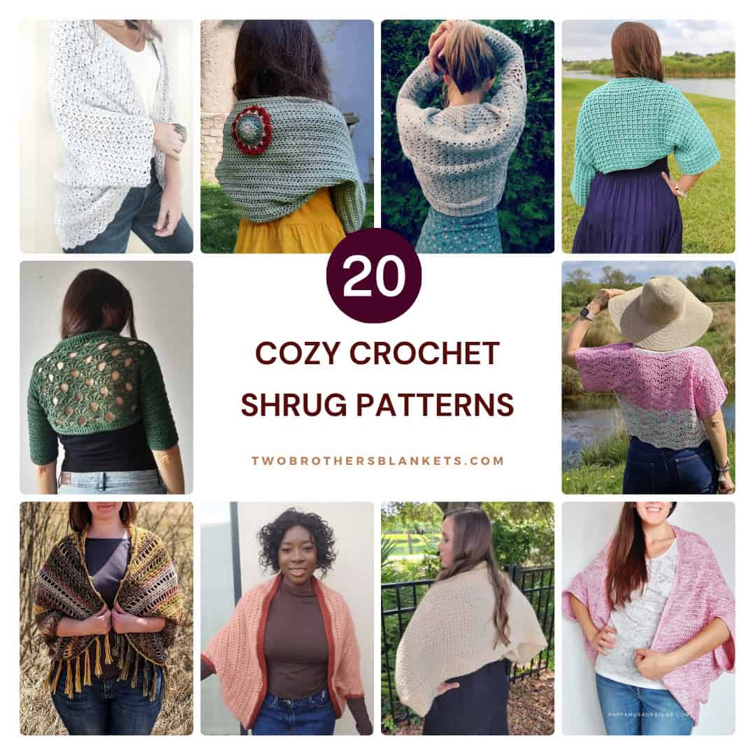 crochet shrugs for dresses 20 Shrug Patterns summer crochet shrug Sangeti Boot - Vince retro romantic making it the perfect Size:L+